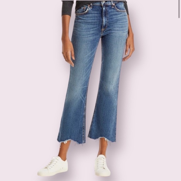 rag & bone Nina High Rise Ankle Flare Jeans Copper Hill size 26 - Picture 1 of 9